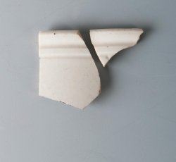 White salt-glazed stoneware hollowware.