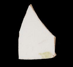 Printed green whiteware.