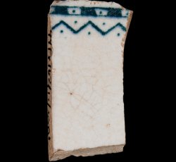 Printed whiteware vessel.