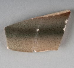 Creamware hollowware, painted.