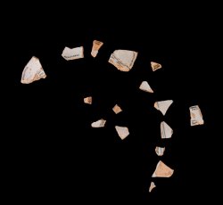 Polychrome tin-glazed earthenware hollowware vessel.