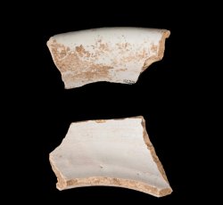 Tin-glazed earthenware chamberpot.