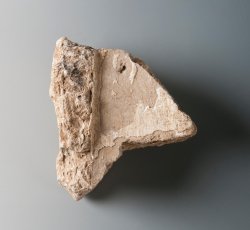 Plaster fragment from room corner.