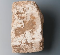 Plaster fragment from near floor boards.