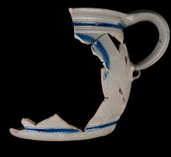 Rhenish stoneware chamber pot.