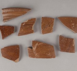 Brown stoneware hollowware vessel.