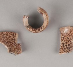 English brown stoneware bottle.