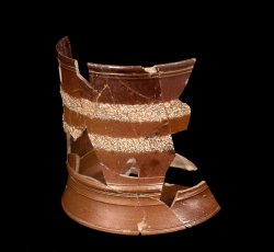 Rusticated Nottingham stoneware mug.