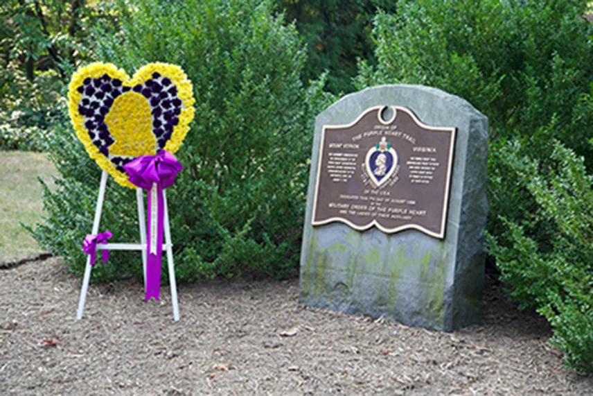 Commemorating Purple Heart Day at Mount Vernon