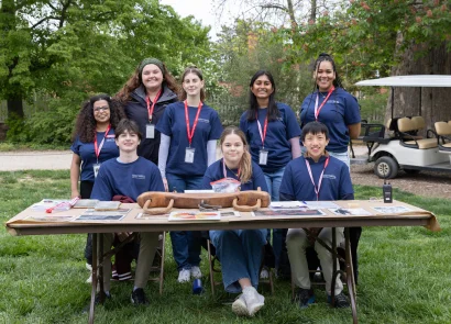 student advisory board and staff at a family day station