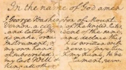 The Last Will of George Washington
