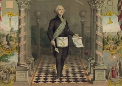 Washington as a Freemason / Strobridge & Gerlach lithographers, Pike's Opera House, Cincinnati, O. (Library of Congress).
