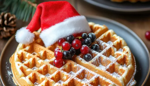 Breakfast with Santa waffles