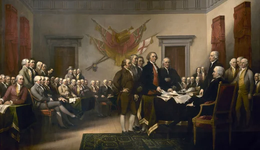 Declaration of Independence, by John Trumbull, 1818. Architect of the Capitol