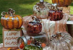 Luke Adams Glasswork Autumn Pumpkin Collection