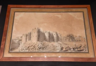 Destruction of the Bastille Drawing Museum Exhibit