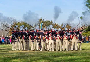 military demonstration on birthday