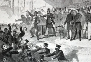 Expulsion of Negroes and Abolitionists from Tremont Temple, Boston… on December 3, 1860, from Harper's Weekly, December 15, 1860, Smithsonian American Art Museum