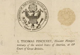 Thomas Pinckney, U. S. Government, 1796 April 12. New York Public Library