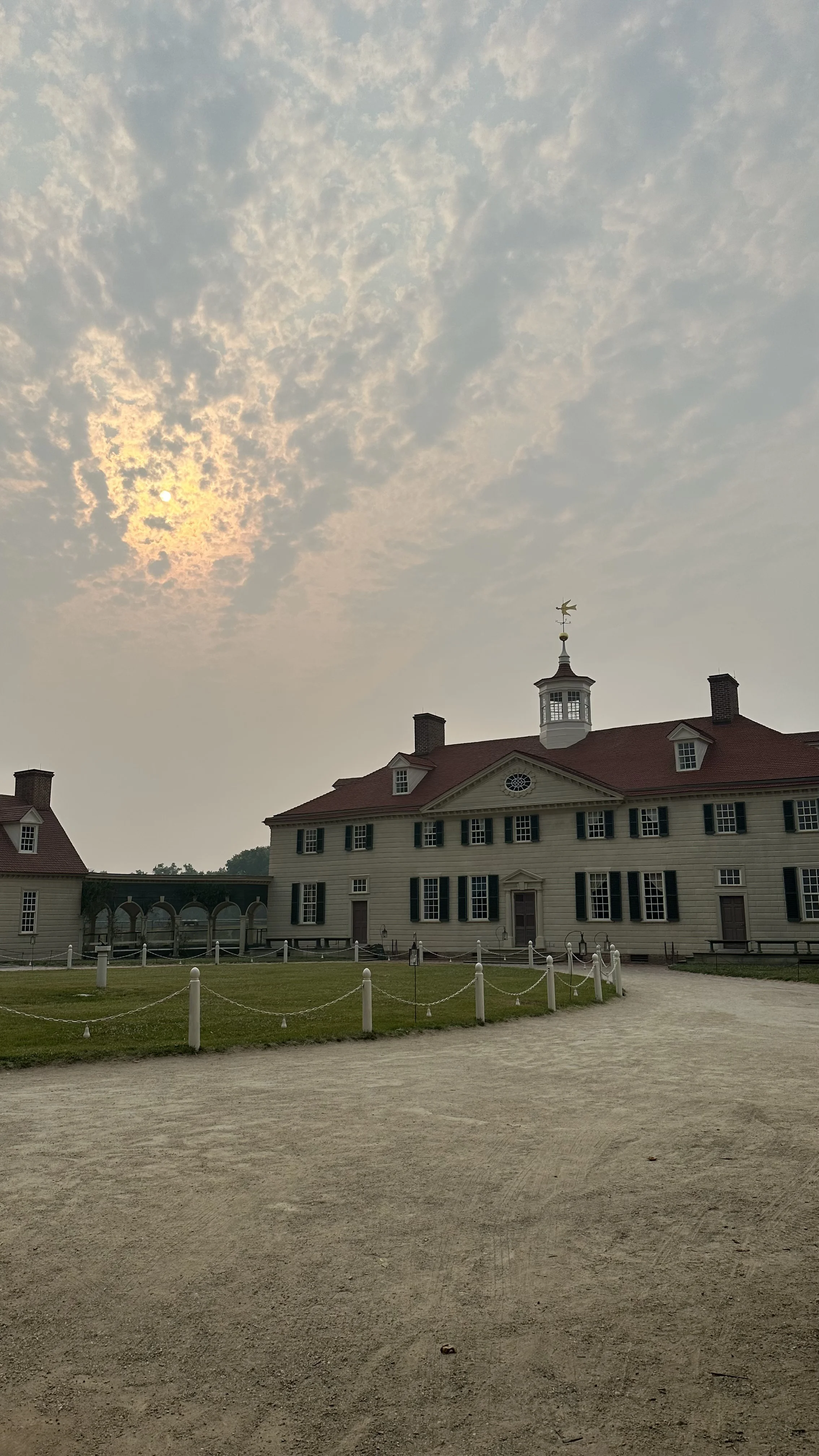 Hazy day at Mount Vernon