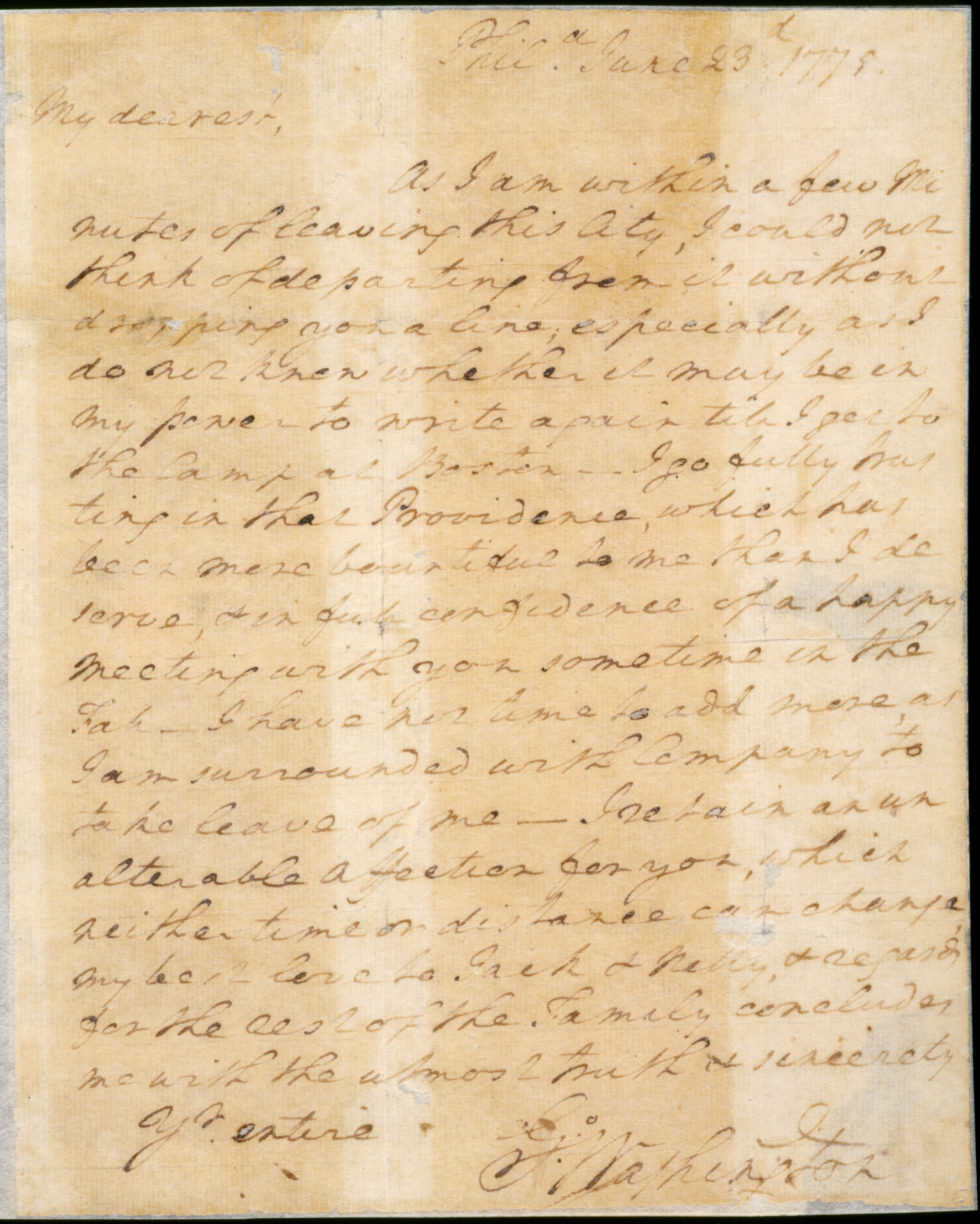 My Dearest letter