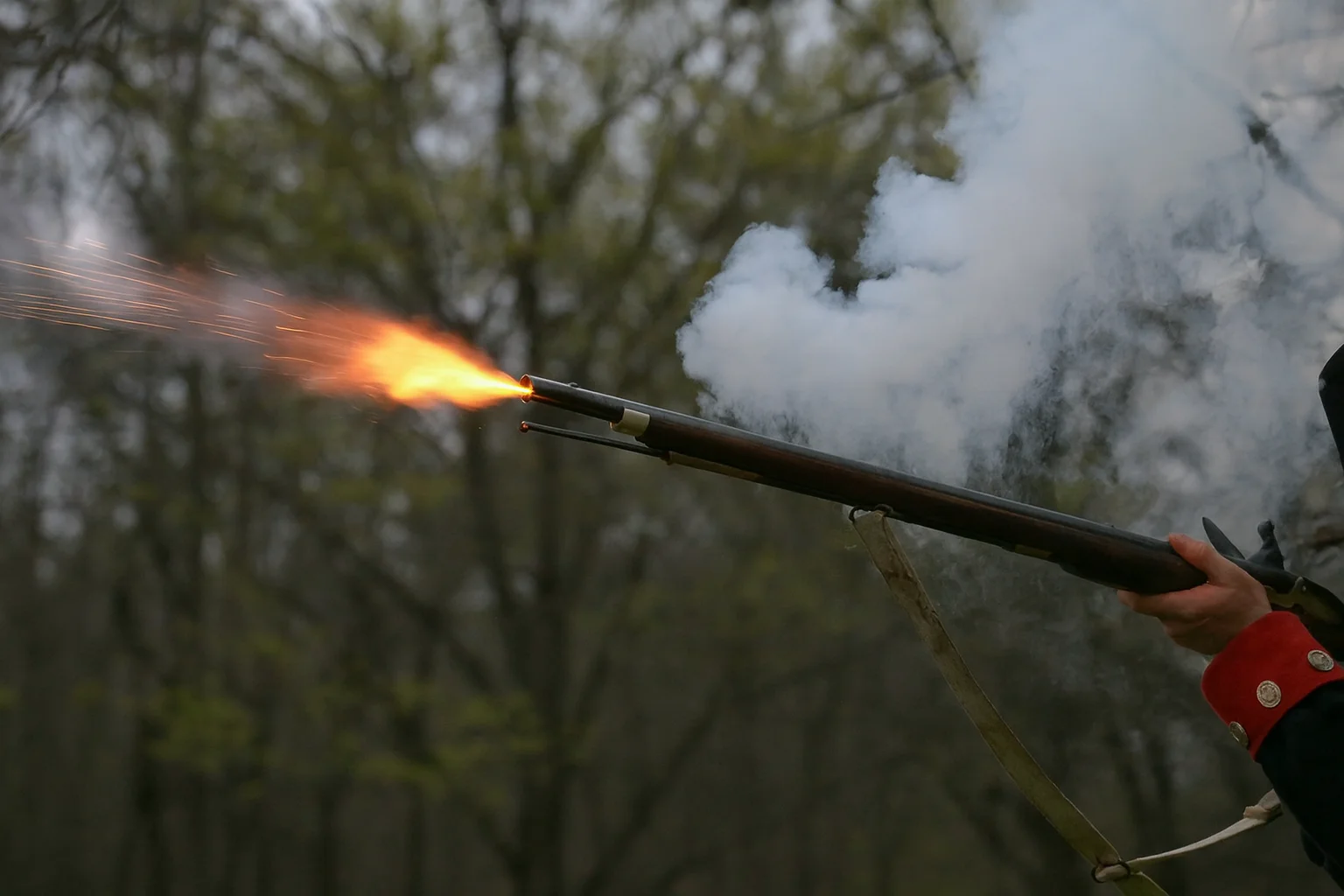 Musket firing
