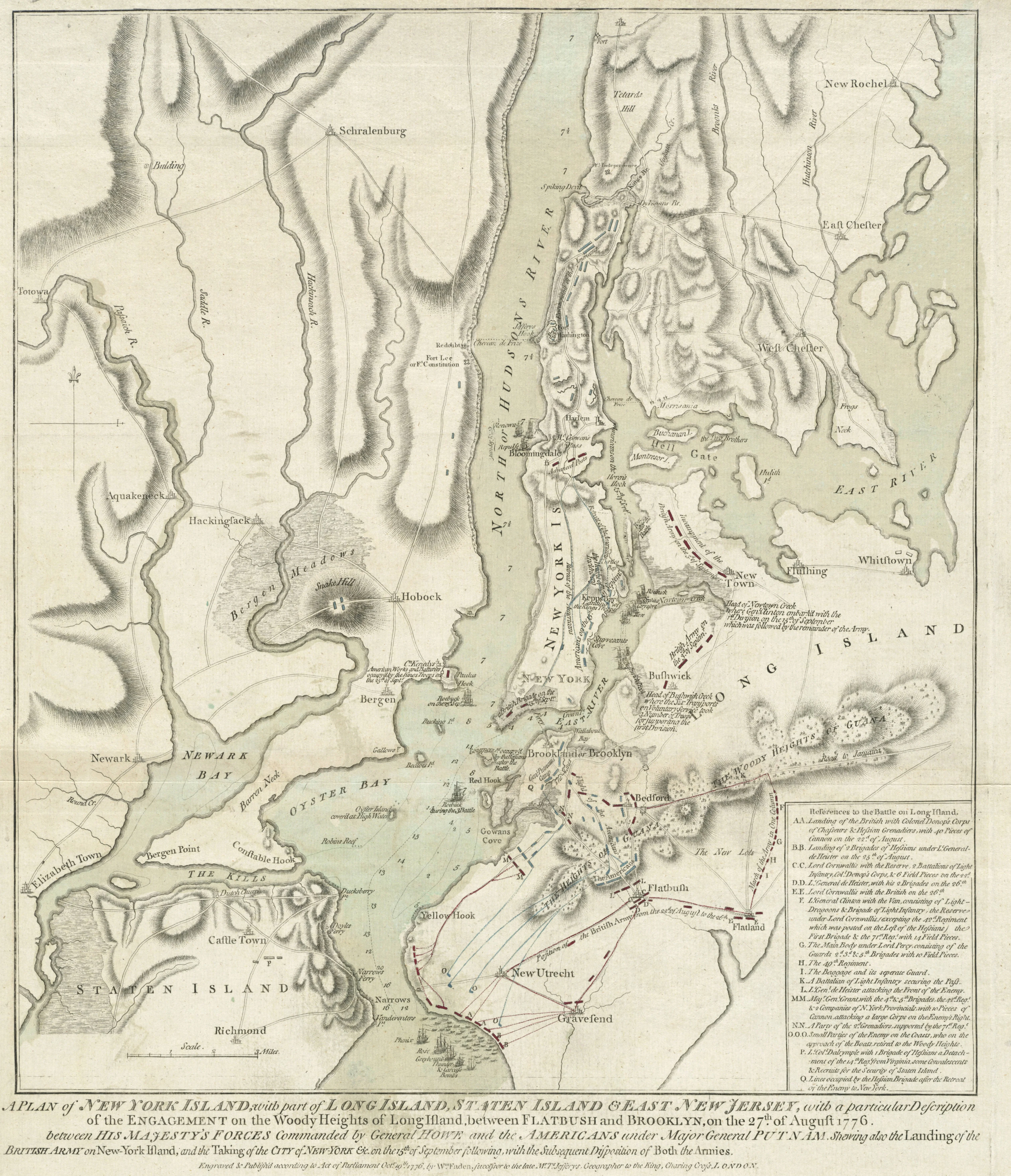 	 A plan of New York Island, with part of Long Island, Staten Island & east New Jersey