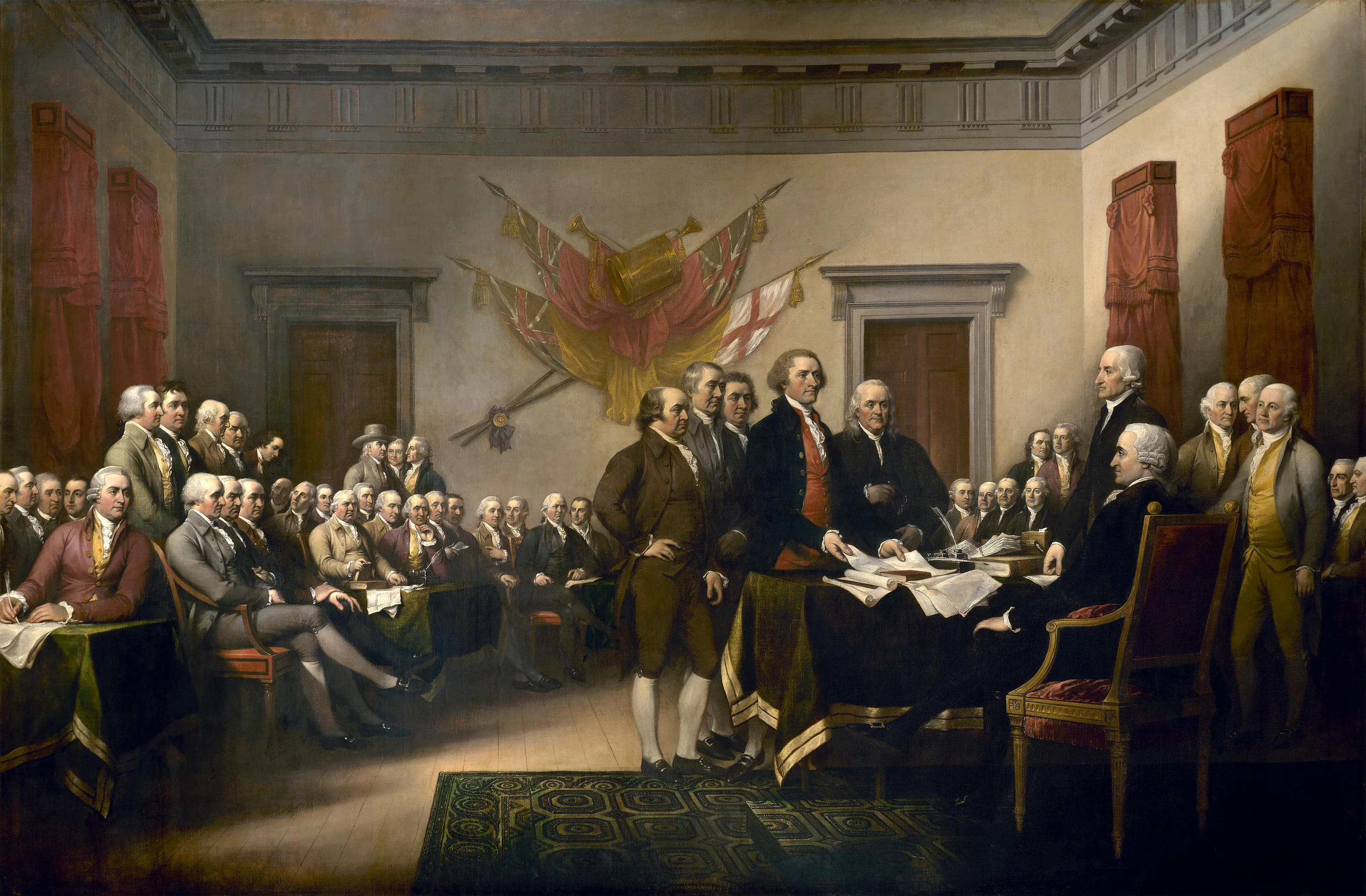 Declaration of Independence signing