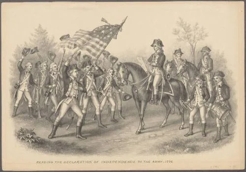 Reading the Declaration of Independence to the Army