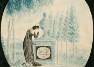 Memorial Picture by Eleanor (Nelly) Parke Custis. (Mount Vernon Ladies' Association)