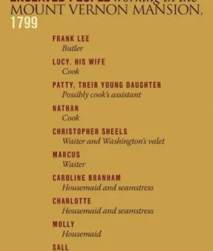 This visual shows some of the people who labored in the mansion.