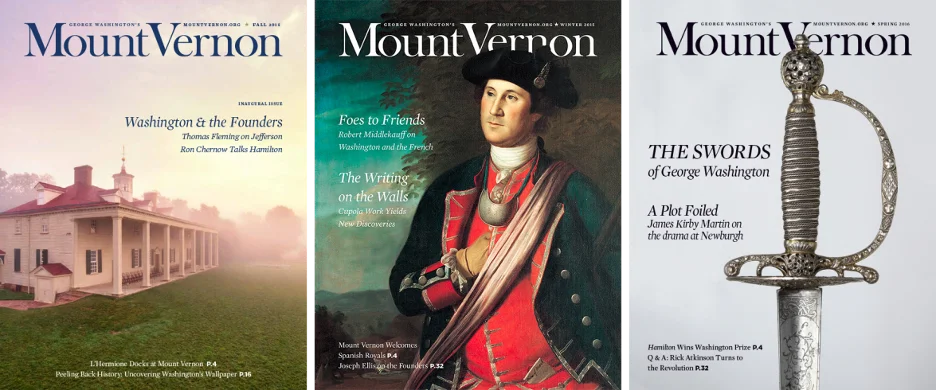 Subscribe to the Mount Vernon Magazine