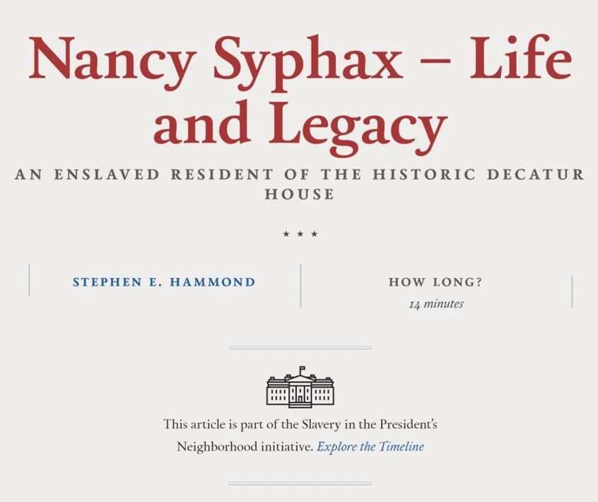 Nancy Syphax – Life and Legacy
