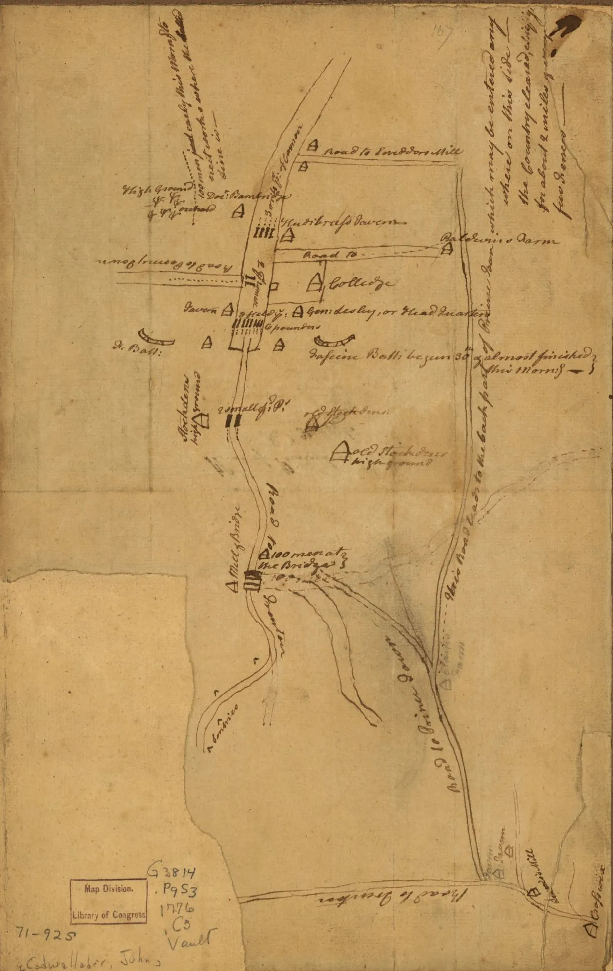 Plan of Princeton, Dec. 31, 1776.