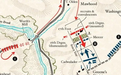 Map: The Battle of Princeton, Phases I & II