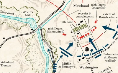 Map: Battle of Princeton, Phases III and IV
