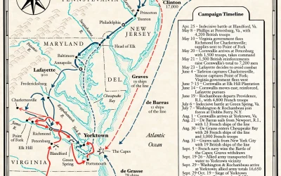 Map: The Yorktown Campaign of 1781