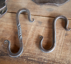 Hooks made at the Mount Vernon blacksmith shop