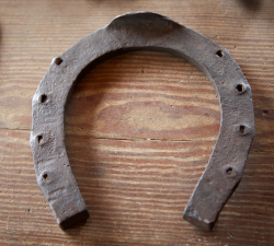 Horseshoe made at the Mount Vernon blacksmith shop