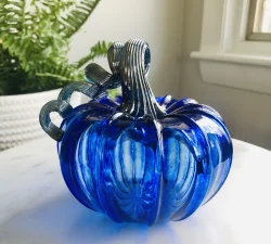 Luke Adams Glasswork Cobalt Pumpkin