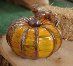 Luke Adams Glasswork Maple Glaze Pumpkin