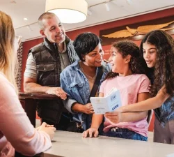 Family with passport