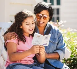 Family with passport