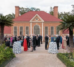 reception in the upper garden