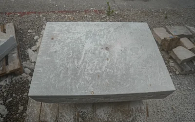 Carving the new sandstone replica