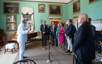 Arnold Schwarzenegger at Mount Vernon