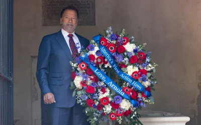 Arnold Schwarzenegger at Mount Vernon