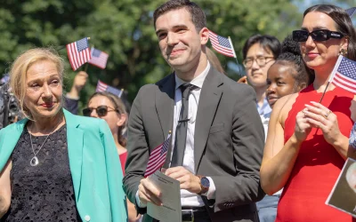 Arnold Schwarzenegger at Mount Vernon