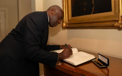 David Lammy Signs Guestbook