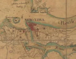Detail from Plan des environs de New York, Mount Vernon Ladies' Association